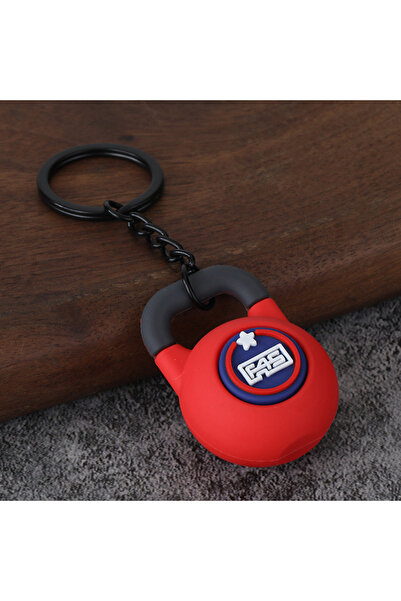 Choice سلسلة مفاتيح معدات اللياقة البدنية الحمراء C، مصنوعة من المعدن، على شك...