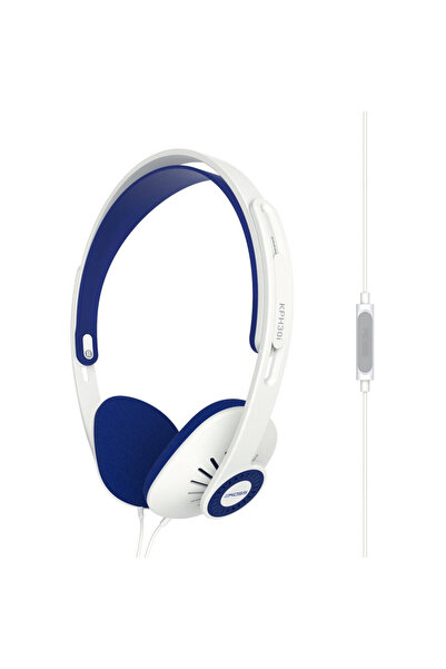 KOSS Căști KPH30I, supraauriculare, cu fir, microfon, albe