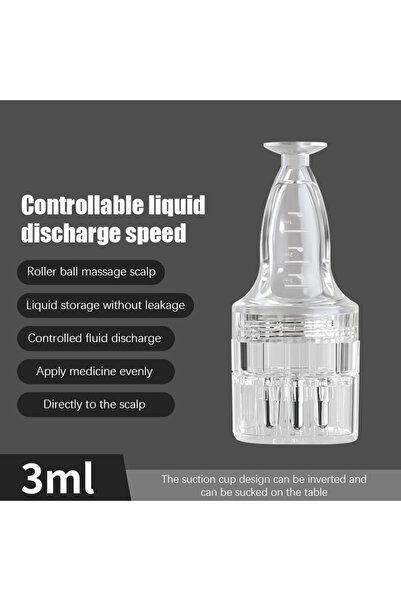 Choice مشط سائل شفاف بست إبر لتطبيقه على فروة الرأس، مشط طبي لجذور الشعر، مشط...