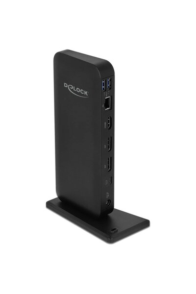 DELOCK Stație de andocare USB Type-C (negru, DisplayPort, HDMI, USB-C, USB-A)