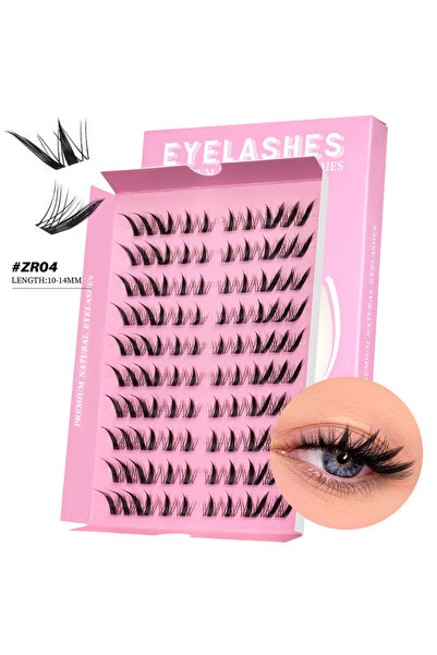 Choice رموش لاش-زد آر 04 جروينيا بتصميم عين القطة، تركيب رموش عنقودية، وصلات ...