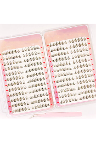 Choice1 رموش صناعية 0.07 مم، خالية من الغراء، 3 أقسام، 32 صفًا، مجموعة رموش ص...