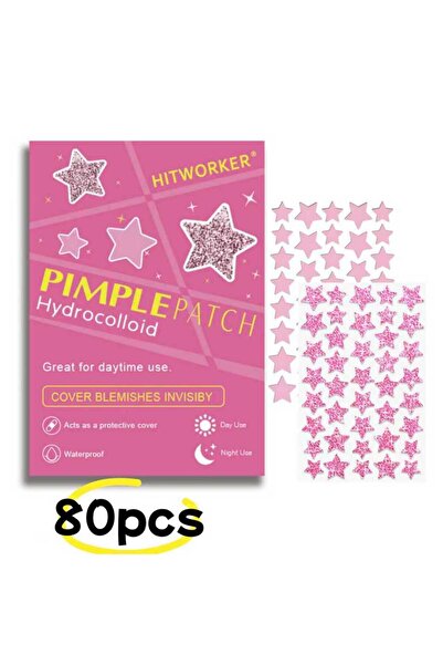 Choice 80pcs pink HITWORKER® 80pcs Shining Star Hydrocolloid Pimple Patches –...