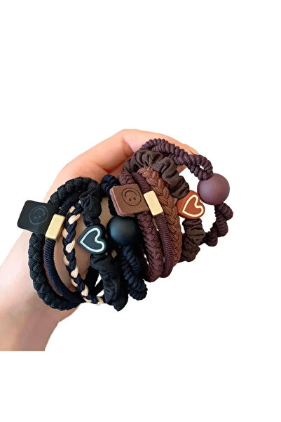 choice2 10 pcs portable 10PCS Hair Ties Set, High Elastic Ponytail Holders, D...
