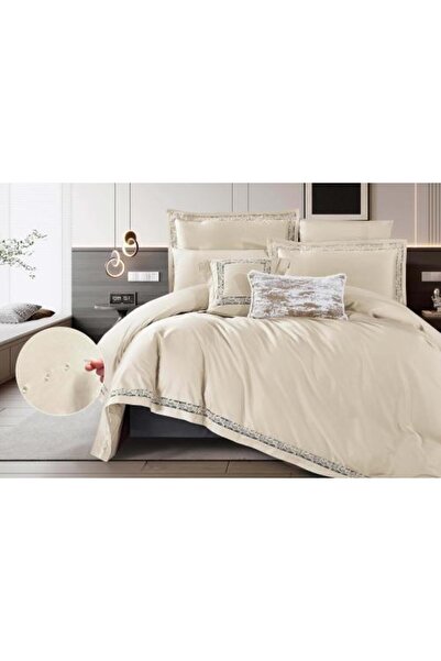 Alhabib bedding Double cotton beige bedspread suitable for a 200x200cm bed, 9...