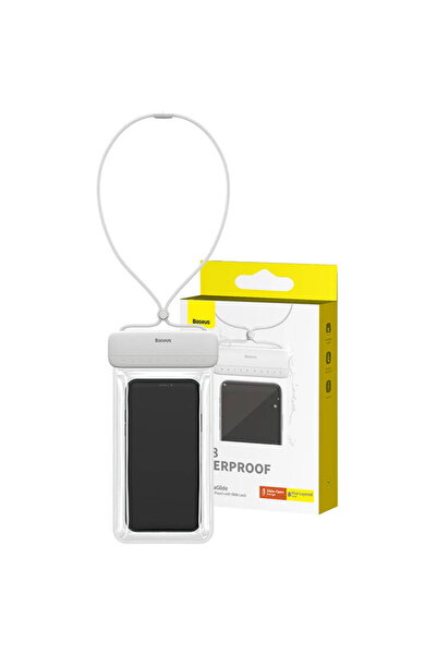 Baseus Husa Waterproof AquaGlide cu Cylindrical Slide Lock, Alb