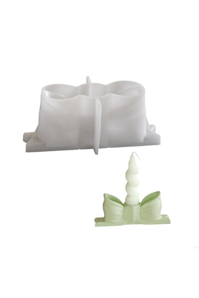 Choice candlestick Elegant Holders Mold Reusable Bowknot Candlestick Silicone...