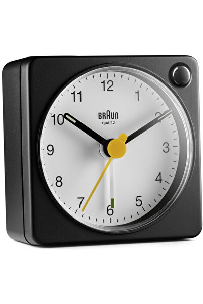 Braun BC 02 XBW quartz alarm black / white with light switch