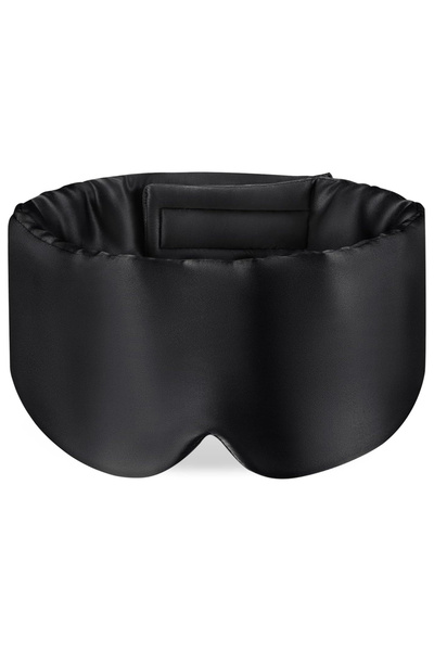 Choice1 Black Silk Sleep Mask Soft Pressureless Sleeping Mask 100% Mulberry S...