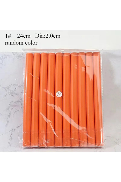 Choice ألوان عشوائية، 2 سم، 10 قطع، قضيب تجعيد شعر مرن، أدوات صنع تجعيد الشعر...