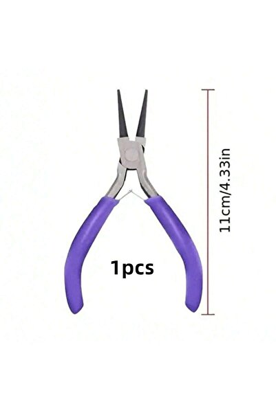 choice2 Purple-1pcs 4Pcs/1pcs Iron Jewelry Pliers Tool Kit Includes Needle Ro...