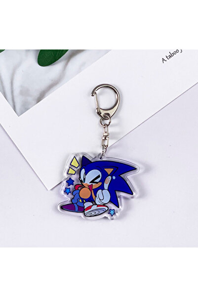 Choice 5 سم، 1 1/5 قطعة، شخصيات أنمي سونيك القنفذ، سلسلة مفاتيح أكريليك، إكسس...