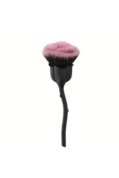 Choice3 black A rose shaped nail dust brush, soft bristles, makeup foundation...