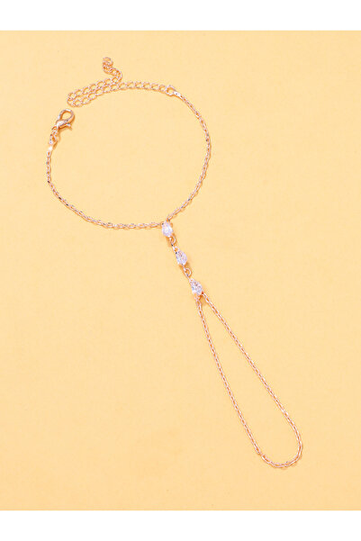 Choice ROSE GOLD COLOR Water drop finger bracelet for summer women, high-end ...