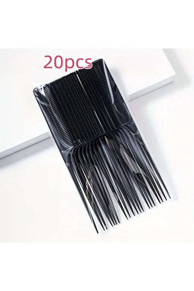 Choice 20 قطعة من أمشاط تصفيف الشعر السوداء المضادة للكهرباء الساكنة - ألوان ...