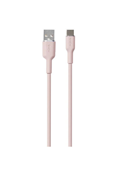 Puro Elektrik Puro Soft USB-A - USB-C Cable 1.5m - Pink
