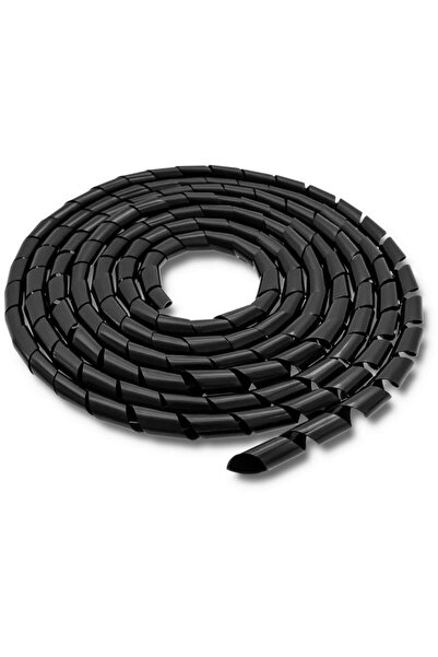 Qoltec Cable organizer 6mm | 10m | black
