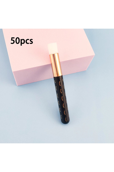 Choice13 A-black-50pcs 10/20/50pcs Eyelash Makeup Brush Cleaning Brush Lash S...