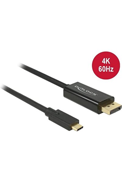 DELOCK Tip C>DP 4K 60HZ 3m - mufă/mufă
