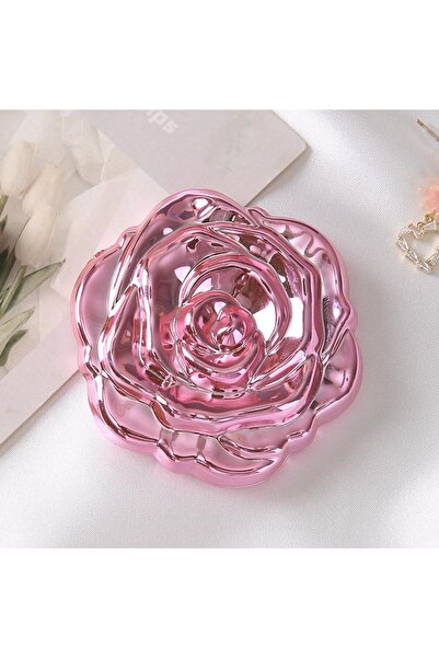 Choice Pink 1PCS Portable Mini Mirror Retro Rose Flower Small Pocket Makeup M...