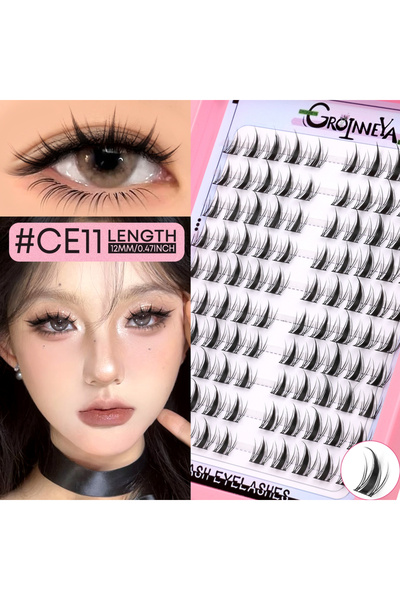 Choice14 CE-11 GROINNEYA Eyelashes Clusters Natural Eyelash extension Cluster...