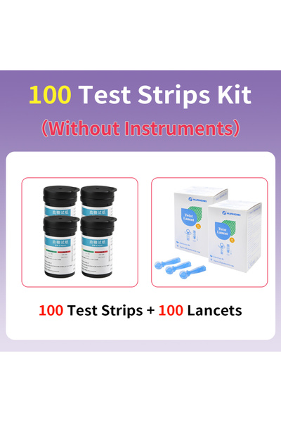 Choice3 ١٠٠ شريط قياس سكر الدم بدون جهاز قياس، شرائط قياس سكر الدم من هوبليزر...