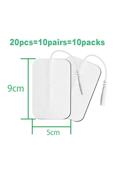 Choice 20pcs 5x9cm Electrostimulation Electrode Pads TENS Self Adhesive Gel S...