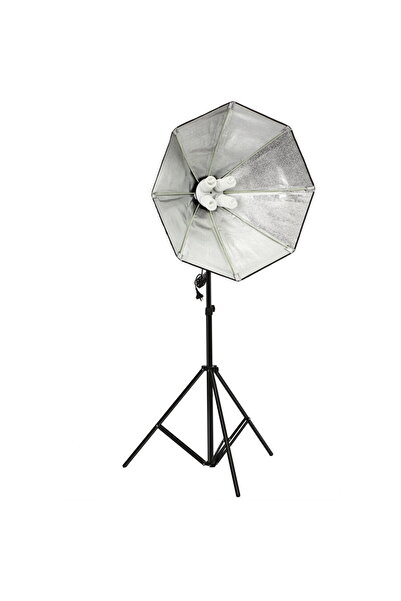 Generic Kit suport pentru 4 becuri cu fasung E27 + softbox octogonal 85cm + s...
