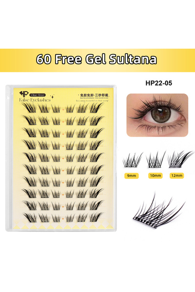 Choice نموذج 1: رموش صناعية ذاتية اللصق، لا حاجة للغراء، رموش فوكس آي الكثيفة...