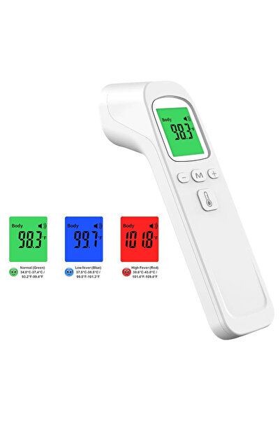Choice مقياس حرارة طبي أبيض، مقياس حرارة رقمي بالأشعة تحت الحمراء بدون تلامس،...
