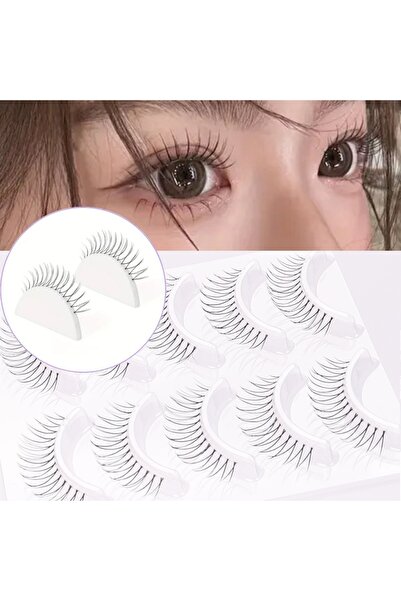 Choice 10mm C Black & Silver 5 pairs of fake eyelashes, naturally slender, so...
