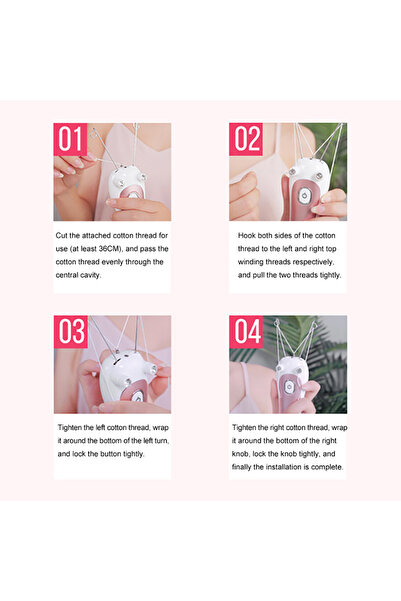 Choice بكرة واحدة من خيط قطني لإزالة شعر الوجه، ماكينة إزالة الشعر الكهربائية