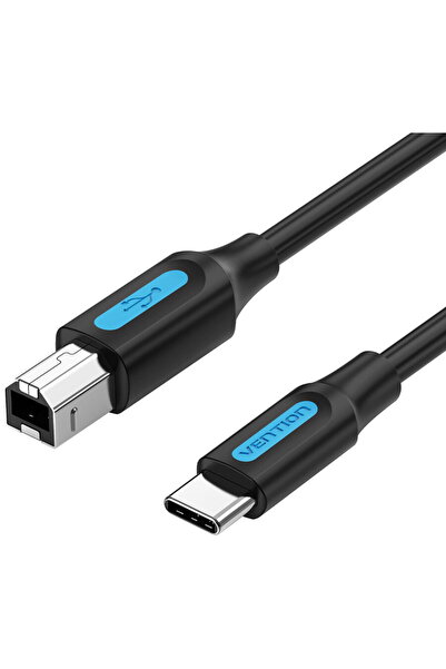 Vention Cablu adaptor Vention, USB B (T) la USB-C (T), 1.5m, 480 Mbps, TPE, n...