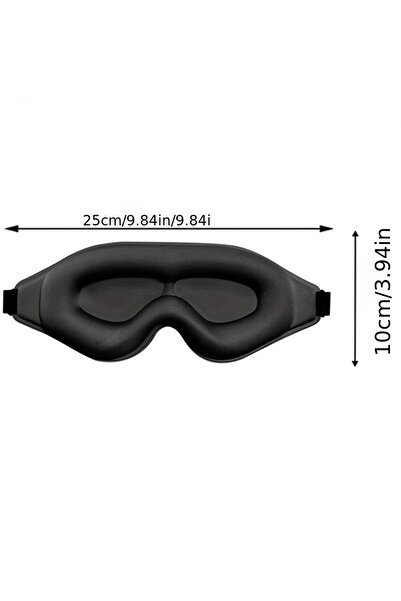 Choice قناع نوم ثلاثي الأبعاد أسود اللون، قطعة واحدة - يحجب الضوء بنسبة 100% ...