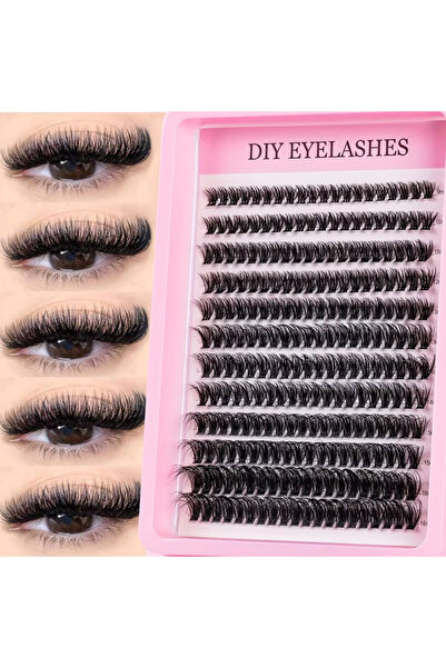 Choice رموش 12pai-Dawantuo العنقودية، 240 قطعة، 40D، أطوال مختلطة من 9 إلى 16...