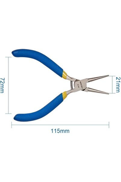 Choice1 كماشة مجوهرات ذات أنف مستدير AECH-05200 BC-803 مقاس 5 بوصات لصنع المج...