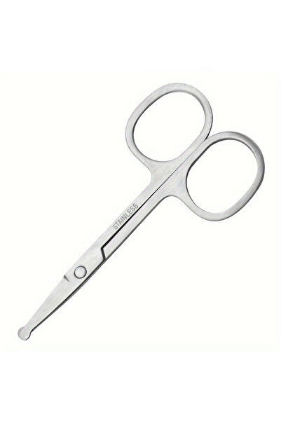 choice2 مقص فضي دقيق من الفولاذ المقاوم للصدأ A0081-1 قطعة للحية وشعر الوجه -...