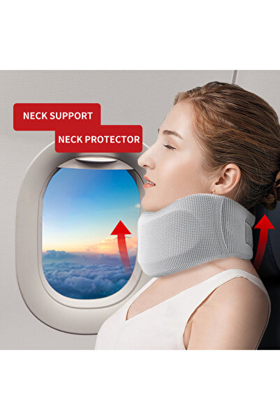 Choice1 دعامات الرقبة للسفر على شكل حرف L، دعامات ناعمة للرقبة، مصحح لتخفيف ا...