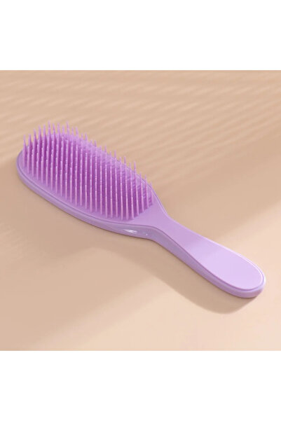 Choice مشط تدليك فروة الرأس البنفسجي، فرشاة تدليك مضادة للكهرباء الساكنة، فرش...