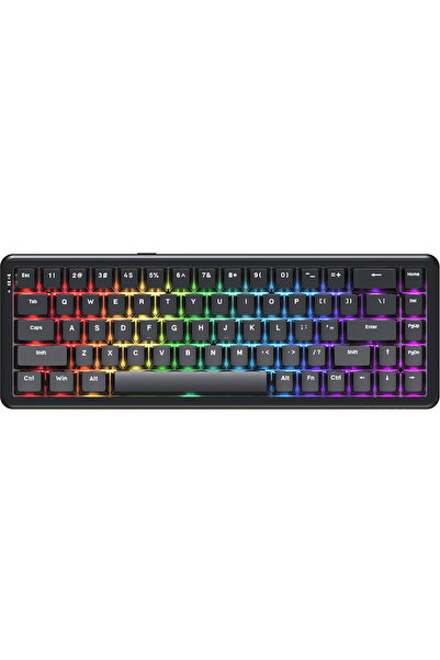 Ajazz TastaturДѓ mecanicДѓ de gaming AK680 MAX Magnetic Switch-ABS Black Keyc...