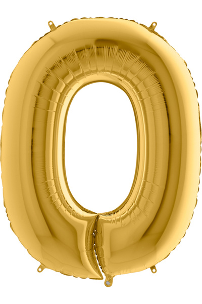 My Party Store بالون راكام فويلو 0-ذهبي 100 سم