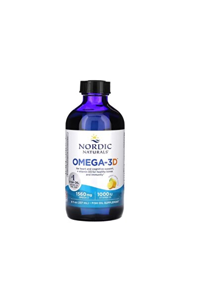 Nordic Naturals Όμεγα-3D 1560mg Λεμόνι 237 ml. -