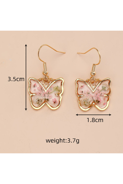 Choice Type1 New Dried Flower Dangle Earrings Jewelry for Women with Hypoalle...