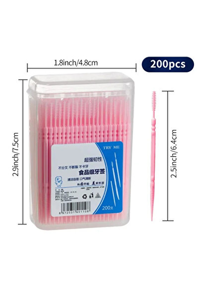 Choice Pink 1x box Portable Ultra Fine Toothpick Disposable Family Box Packed...