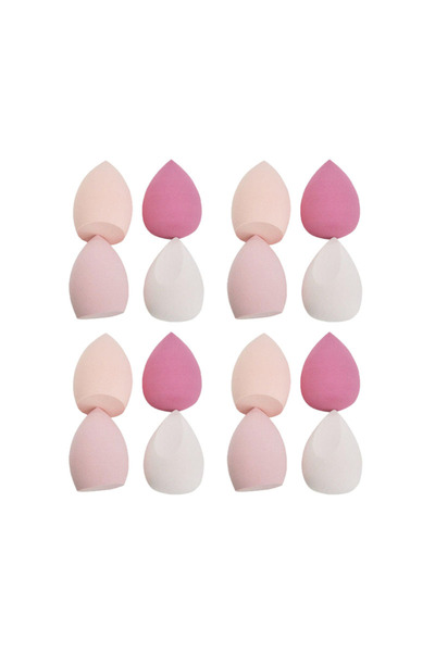Choice11 16pcs pink 4/8/16pcs Cosmetic Puff Set Beauty Egg Wet And Dry Dual-U...