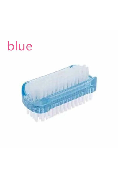 Choice فرشاة تنظيف غبار ومسحوق الأظافر، زرقاء اللون، قطعة واحدة، ذات وجهين، ل...