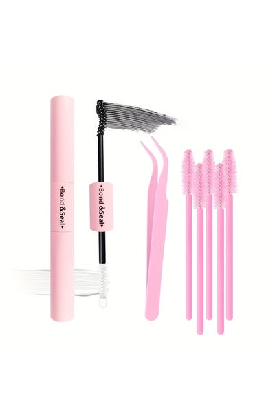 Choice Bond Seal Eyelash Extension Kit-Fluffy DIY Cluster Lashes, D Curl 30D/...