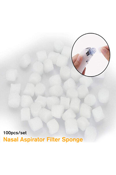 Choice ١٠٠ قطعة من إسفنجات الترشيح، ملحقات شفاط الأنف، تمنع انسداد المخاط، قط...