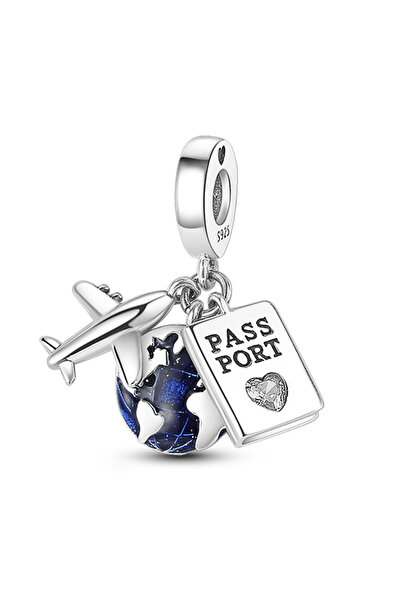 Choice KTC008 خرزة فضية أصلية عيار 925 بتصميمات أكواب النبيذ والقهوة والويسكي...