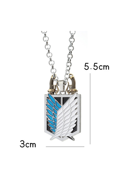 Choice قلادة أنمي هجوم العمالقة، قلادة شينجيكي نو كيوجين، أجنحة الحرية، سيف ا...